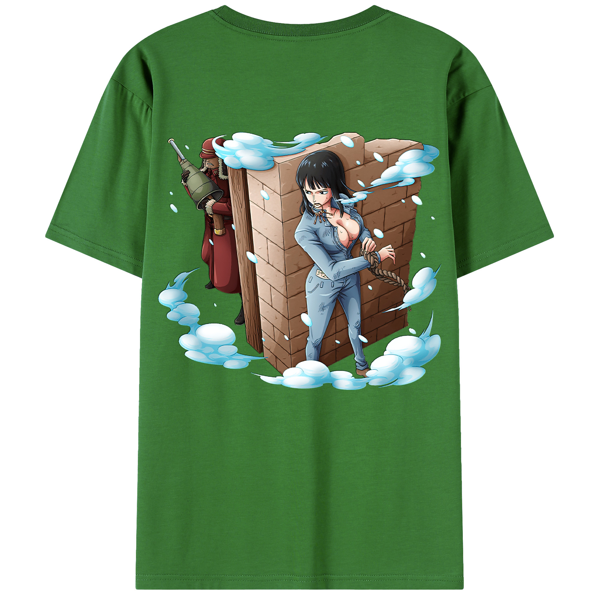 ワンピース ニコ・ロビン ONE PIECE Nico Robin レディース半袖Tシャツ(バックプリント)